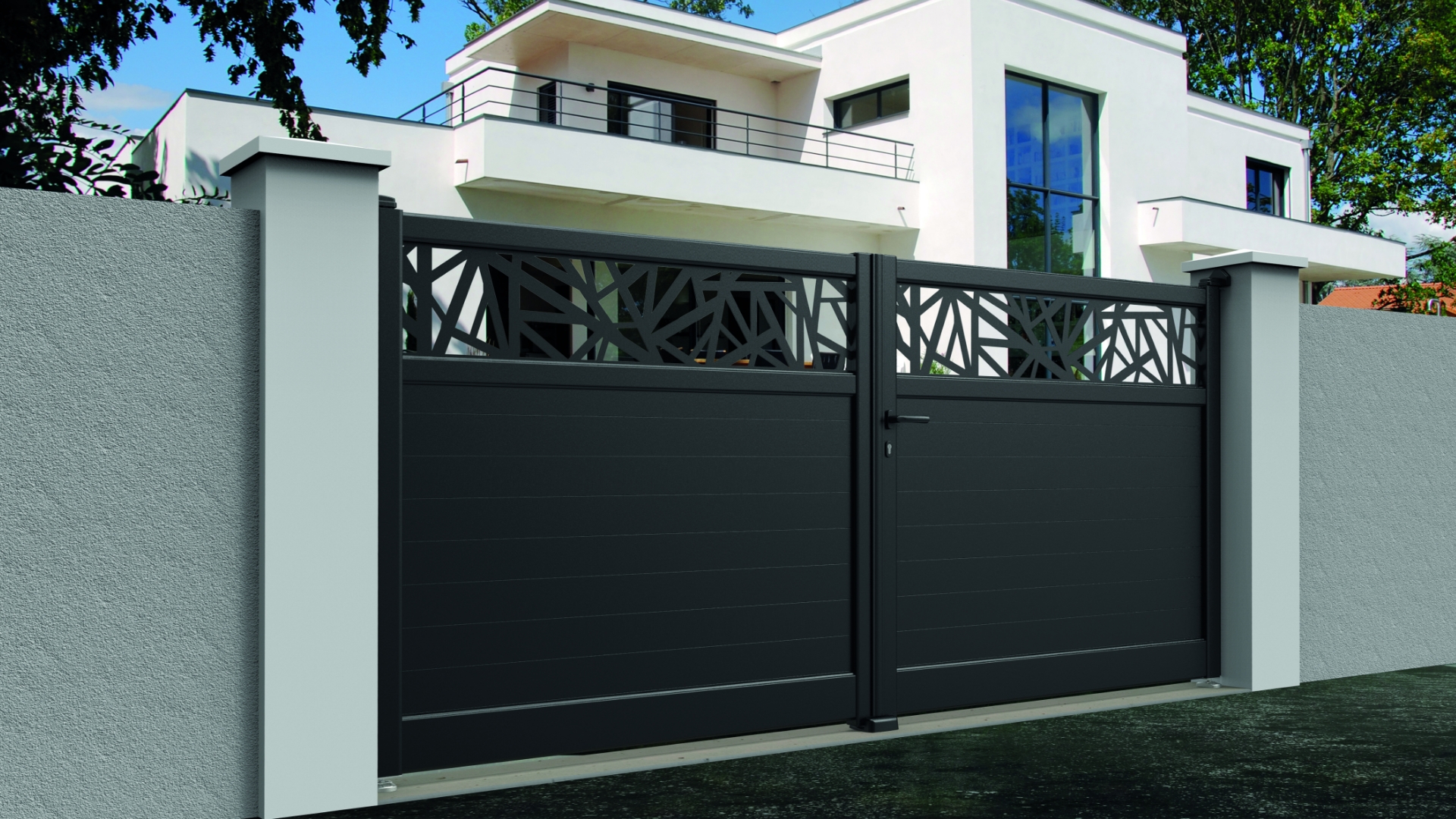 Portail battant Linconyl motif partie supérieure