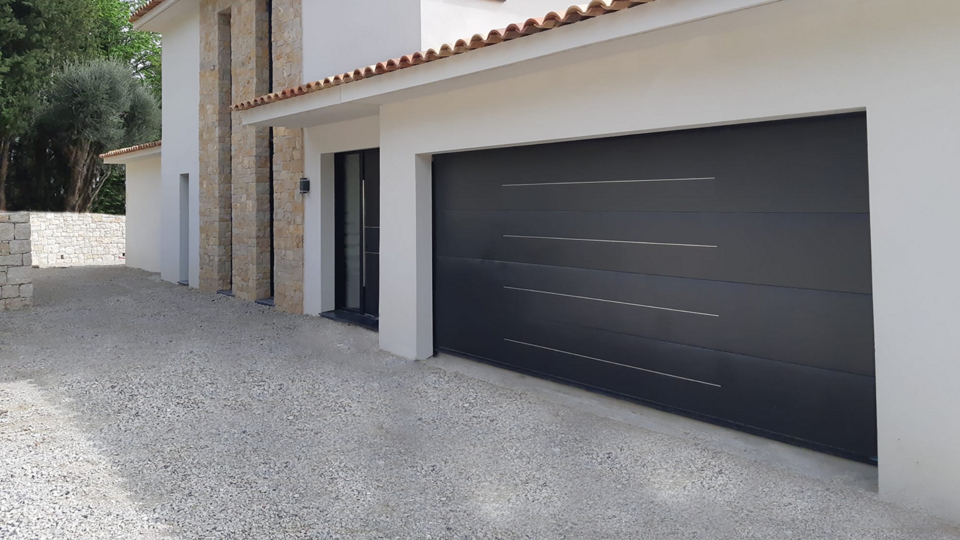 Porte de garage enroulable Linconyl moderne