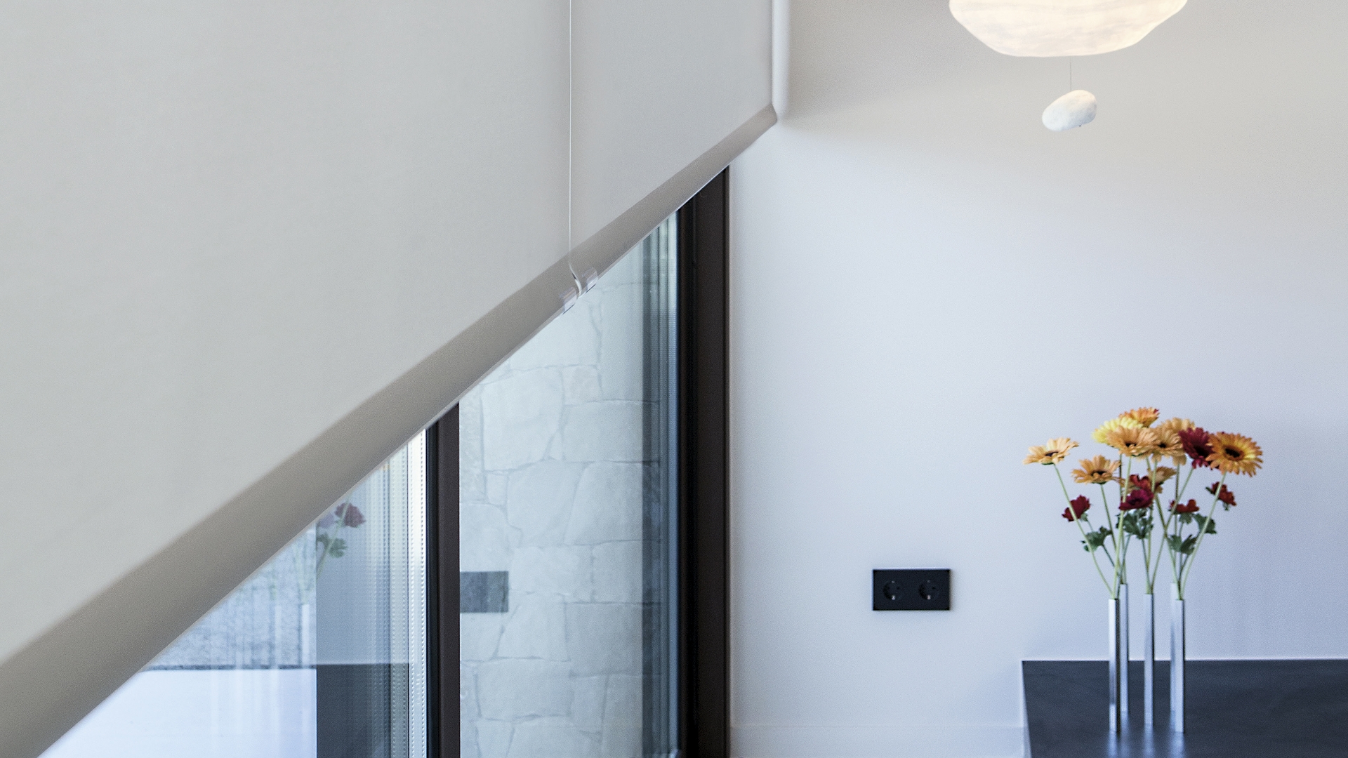 Store enrouleur intérieur Linconyl de près